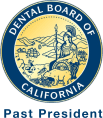 Past president Dental Board of California logo