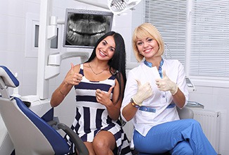 patient discussing the cost of Invisalign in Beverly Hills
